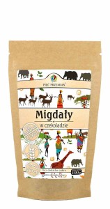Migdały w czekoladzie bez cukru 100g Pięć Przemian