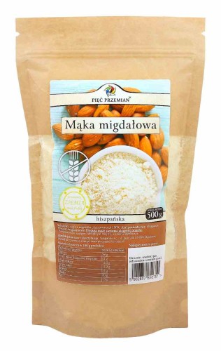 5902837810751 Mąka migdałowa bezglutenowa 500 g - Pięć Przemian