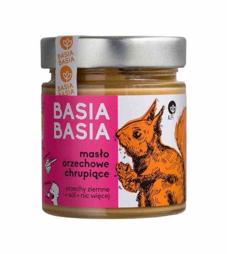 5905279740099 Krem orzechowy chrupiący 210 g Basia Basia - Alpi