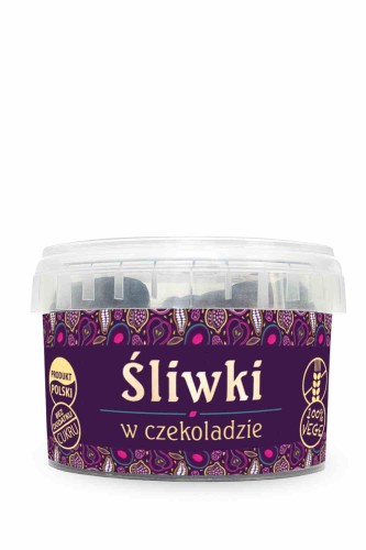5902837810386 Śliwki w czekoladzie 160 g - Pięć Przemian