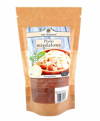 5902837811314 Płatki migdałowe 150 g - Pięć Przemian