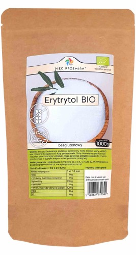 5902837811840 Erytrytol BIO 1000 g - Pięć Przemian
