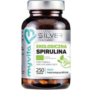 Silver Pure 100% Spirulina BIO proszek 250g MYVITA