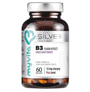 Silver Pure 100% Witamina B3 16mg (kwas nikotynowy) 60 kaps. MYVITA