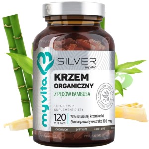 Silver Pure 100% Krzem organiczny z pędów bambusa 300mg 120 kaps. MYVITA