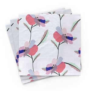 SERWETKI STOŁOWE BAMBUSOWE PANSIES 20 szt CHIC-MIC