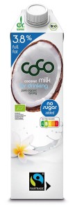 COCONUT MILK NAPÓJ KOKOSOWY DO PICIA 3,8 % TŁUSZCZU BC FAIR TRADE BIO 1 L COCO DR MARTINS
