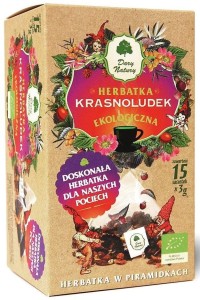 HERBATKA DLA DZIECI KRASNOLUDEK PIRAMIDKI BIO 15x3g 45g DARY NATURY