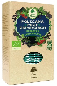 HERBATKA POLECANA PRZY ZAPARCIACH BIO 25x2g 50g DARY NATURY