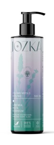 MYDŁO W PŁYNIE ZIOŁOWE LAWENDA MIĘTA GERANIUM 500ml JOZKA DARY NATURY