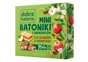 'BATONIKI MINI Z NERKOWCÓW A''LA SZARLOTKA Z CYNAMONEM 6x17g 102g DOBRA KALORIA'