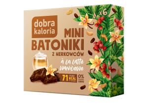 BATONIKI MINI Z NERKOWCÓW ALA LATTE WANILIOWE 6x17g 102g DOBRA KALORIA