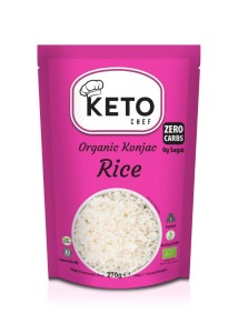 MAKARON KETO KONJAC NOODLE KSZTAŁT RYŻU BG BIO 270g KETO CHEF BETTER THAN FOODS