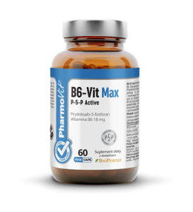 WITAMINA B6-VIT MAX P-5-P ACTIVE 60 KAPSUŁEK 18,01g PHARMOVIT CLEAN LABEL