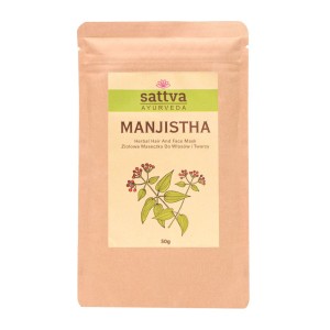 MASECZKA ZIOŁOWA DO TWARZY I WŁOSÓW MANJISTHA 50 g - SATTVA (AYURVEDA)