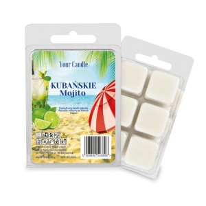 WOSK ZAPACHOWY SOJOWY KUBAŃSKIE MOJITO 6x10g 60 g YOUR CANDLE