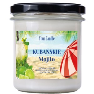 ŚWIECA SOJOWA KUBAŃSKIE MOJITO 300ml YOUR CANDLE