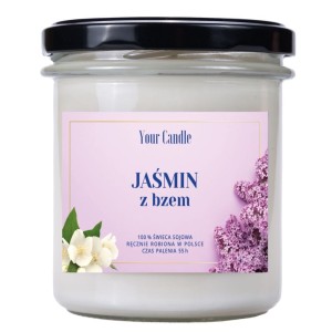 ŚWIECA SOJOWA JAŚMIN Z BZEM 300ml YOUR CANDLE