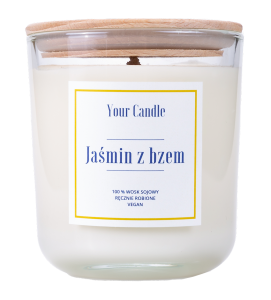 ŚWIECA SOJOWA JAŚMIN Z BZEM 210ml YOUR CANDLE