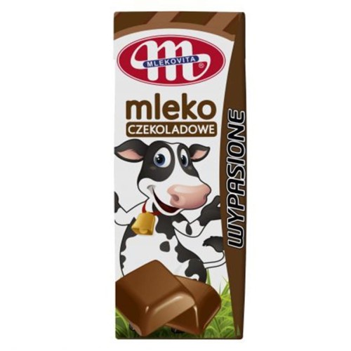 5900512300542 Mleko UHT Wypasione o smaku czekoladowym Mlekovita, 200ml