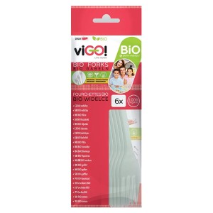 Biodegradowalne widelce viGO!, 6 sztuk