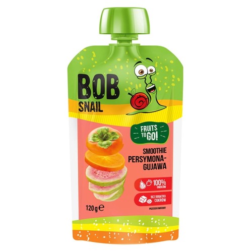 4820219343165 Smoothie persymona-guawa bez dodatku cukru Bob Snail, 120g