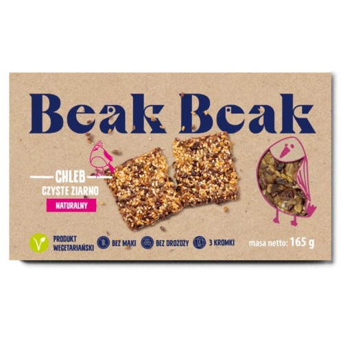 5901764234555 Chleb Czyste Ziarno Naturalny Beak Beak, 165g