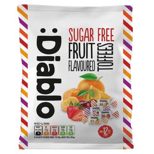 5060309490617 Cukierki ciągutki owocowe bez cukru Diablo, 75g