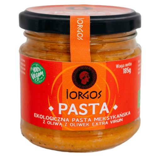 5903900941266 Pasta meksykańska z oliwą z oliwek extra virgin Iorgos BIO, 185g