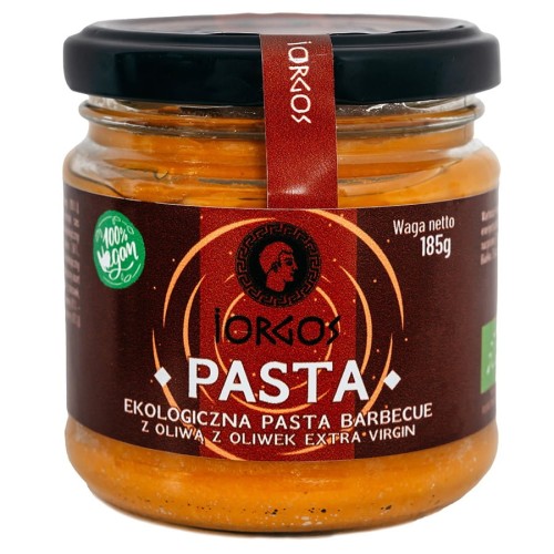 5903900941259 Pasta barbecue z oliwą z oliwek extra virgin Iorgos BIO, 185g