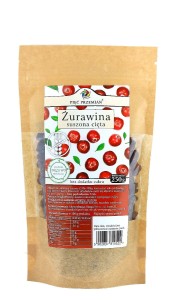 Żurawina suszona z sokiem jabłkowym cięta 250 g - Pięć Przemian