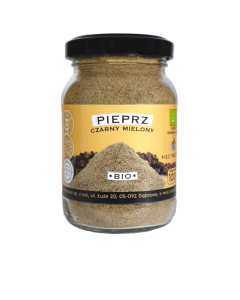 Pieprz czarny mielony bezglutenowy BIO 100 g - Pięć Przemian