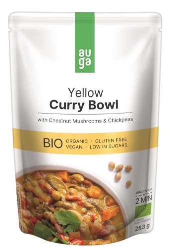 4779039732249 Danie żółte curry z brązowymi pieczarkami i ciecierzycą BEZGL. BIO 283 g