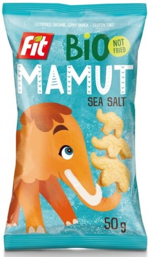 8594001193769 Chrupki kukurydziane z solą morską BEZGL. BIO 50 g Bio Mamut
