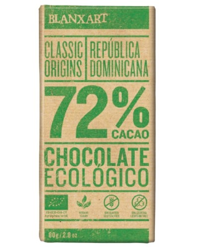 8436006835759 Czekolada gorzka 72% Dominikana BEZGL. BIO 80 g