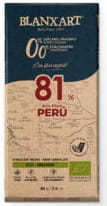8436006833007 Czekolada gorzka 81% Peru bez dodatku cukru i słodzików BEZGL. BIO 80 g
