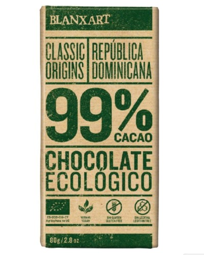 8436006835735 Czekolada gorzka 99% Dominikana BEZGL. BIO 80 g