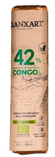 8436006832758 Czekolada mleczna 42% Kongo BEZGL. BIO 30 g