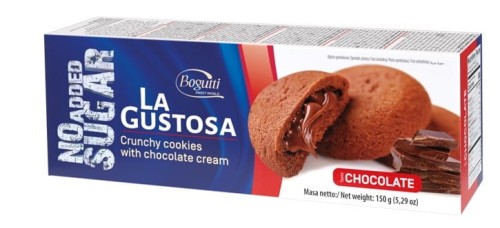 5902431566429 Kruche ciasteczka z kremem czekoladowym B/C 150g