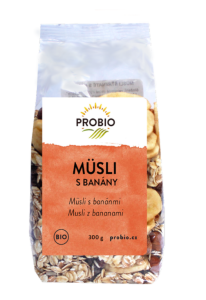 Musli soczyste z bananami BIO 300g PROBIO