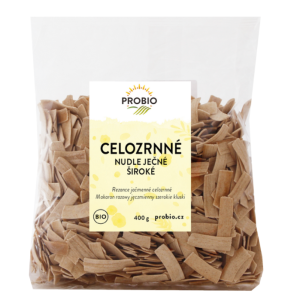 Makaron razowy jęczmienny szerokie kluski BIO 400g PROBIO