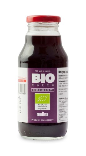 5905504066857 SYROP Z MALIN NISKOSŁODZONY BIO 330 ml - KAMIONNA