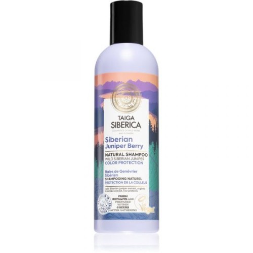 4743318148274 SZAMPON DO WŁOSÓW FARBOWANYCH OCHRONA KOLORU Z JAGODAMI JAŁOWCA 270 ml - NATURA SIBERICA (TAIGA)