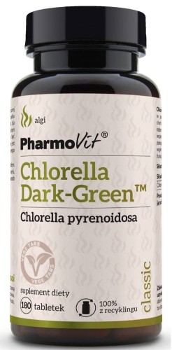 5902811235730 CHLORELLA DARK GREEN 180 TABLETEK - PHARMOVIT (CLASSIC)