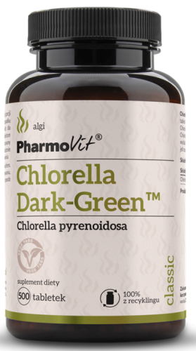 5902811235754 CHLORELLA DARK GREEN 500 TABLETEK 125 g - PHARMOVIT (CLASSIC)