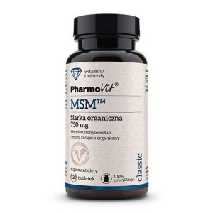 MSM SIARKA ORGANICZNA 120 TABLETEK 90 g (750 mg) - PHARMOVIT (CLASSIC)