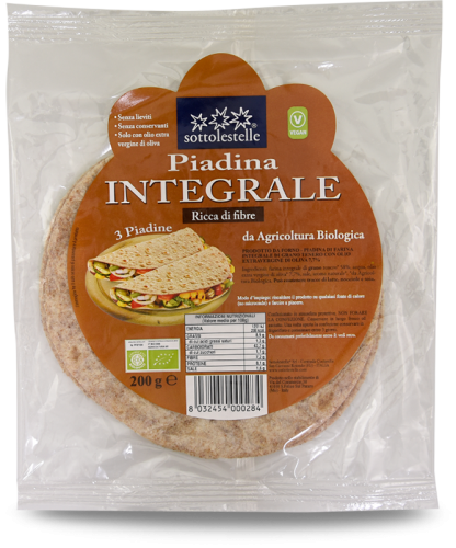 8032454000284 PIADINA PEŁNOZIARNISTA BIO 200 g - SOTTOLESTELLE