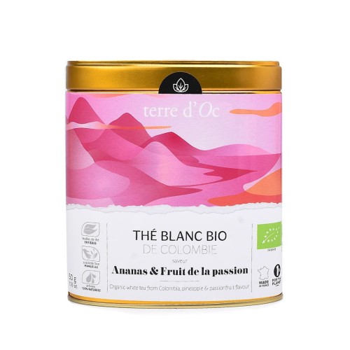 3700324437045 HERBATA BIAŁA ANANAS - MARAKUJA BIO 50 g - TERRE D'OC