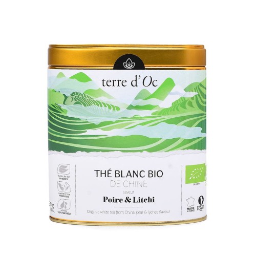 3700324437052 HERBATA BIAŁA GRUSZKA - LICZI BIO 50 g - TERRE D'OC
