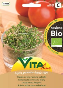 NASIONA RUKOLI SIEWNEJ BIO NA KIEŁKI 15 g - VITA LINE (68967CIN0DS, 82944CIN0DS, 56605CIN0CS,41138CIN07S)
